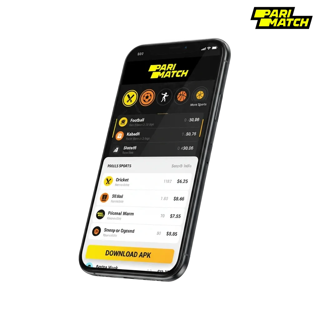 Parimatch Betting App India: download the APK to bet on cricket, football, kabaddi, basketball, and more.
