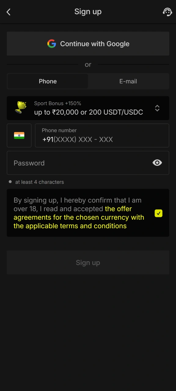 Sign up on Parimatch today to claim your welcome bonus.