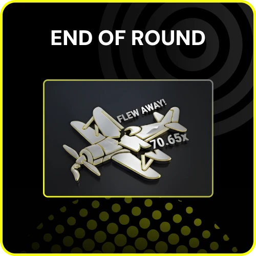 End of Aviator round on Parimatch India showing the final multiplier and results.